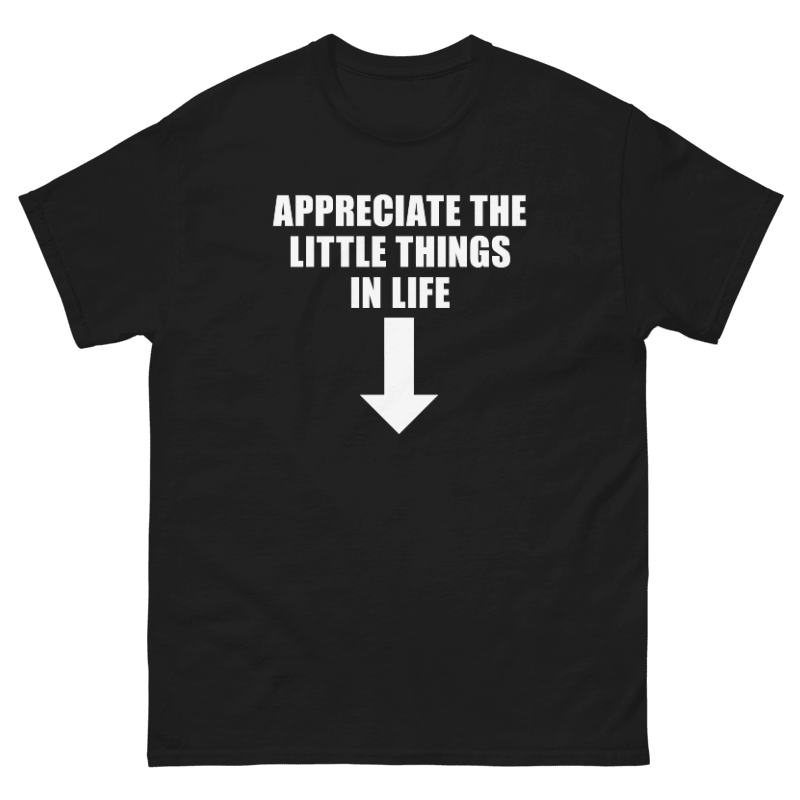 APPRECIATE THE LITTLE THINGS IN LIFE T-SHIRT