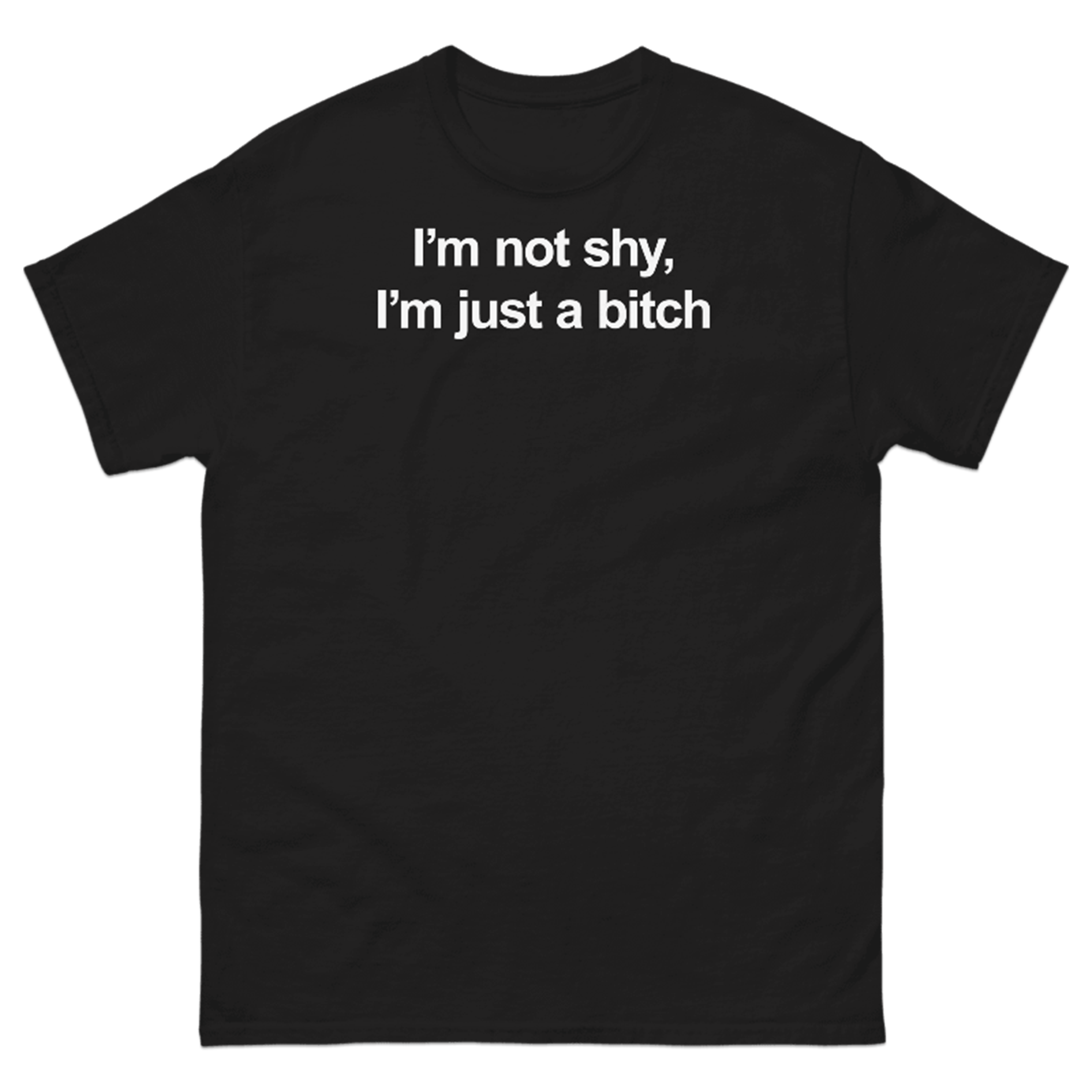 I'M NOT SHY I'M JUST A BITCH T-SHIRT