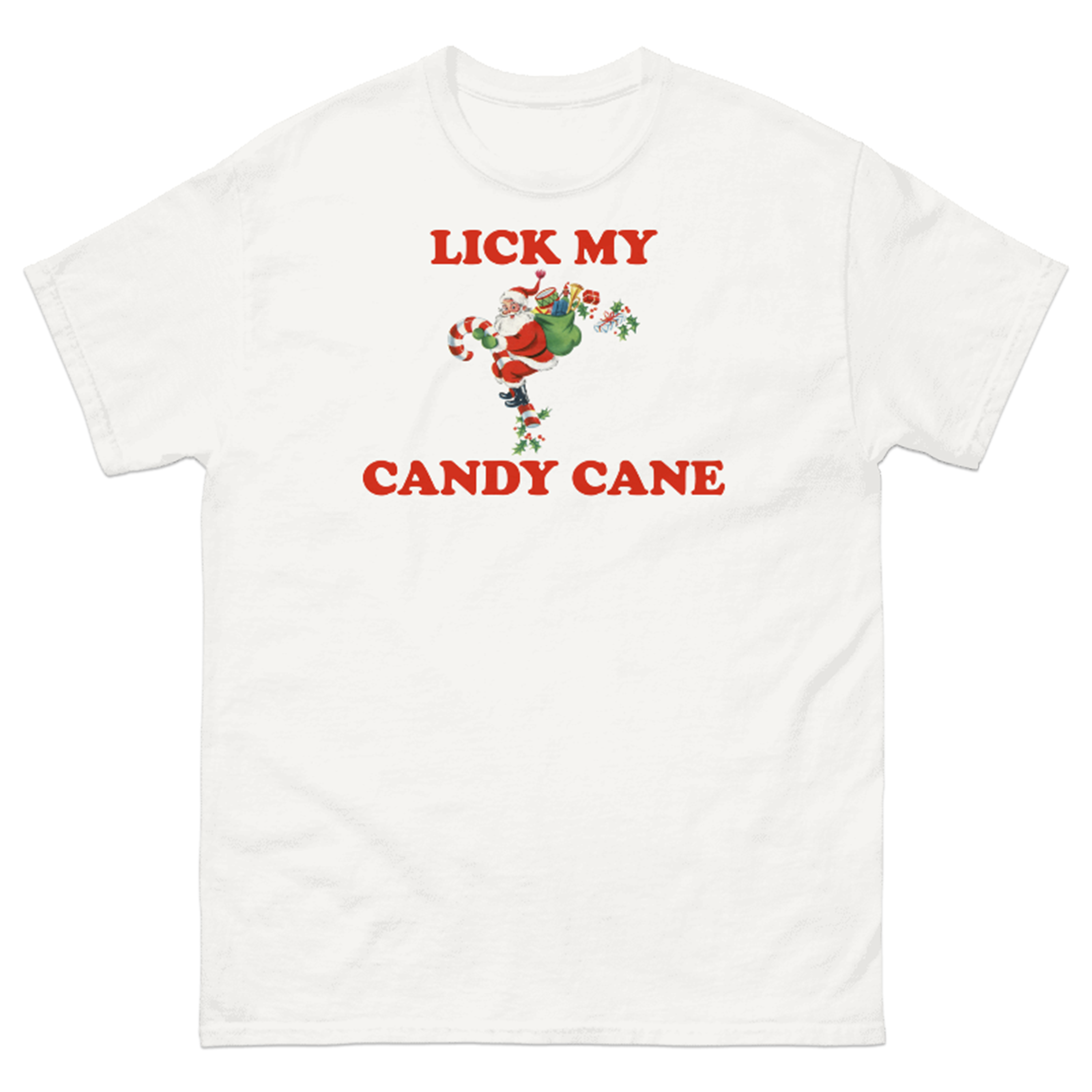 LICK MY CANDY CANE T-SHIRT